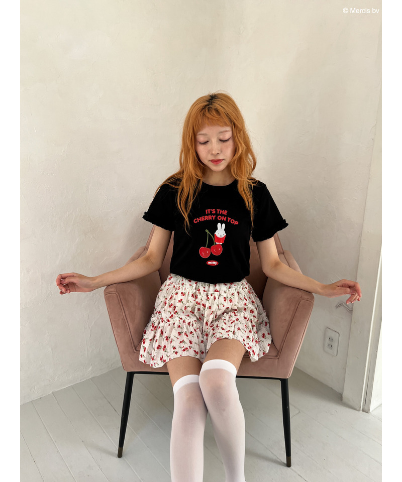 【miffy】Cherry TEE 詳細画像 ブラック 24