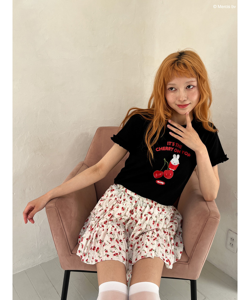【miffy】Cherry TEE 詳細画像 ブラック 4