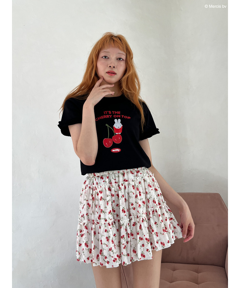 【miffy】Cherry TEE 詳細画像 ブラック 5