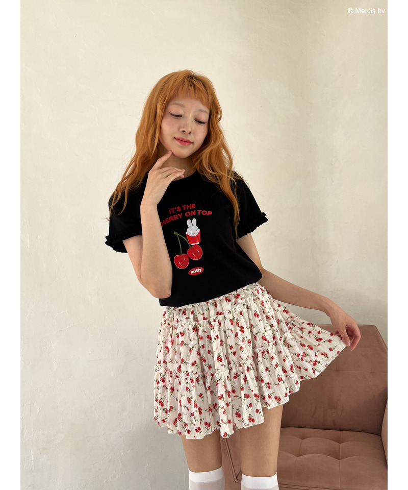 【miffy】Cherry TEE 詳細画像 ブラック 6