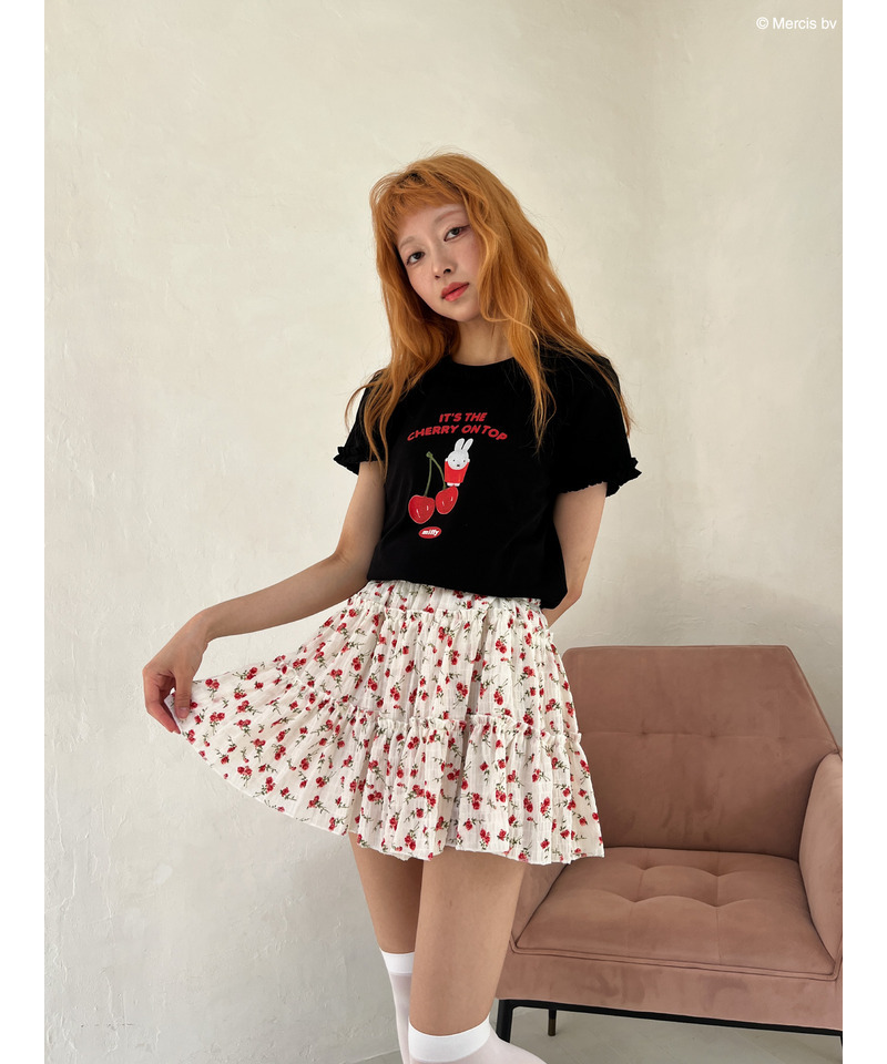【miffy】Cherry TEE 詳細画像 ブラック 7