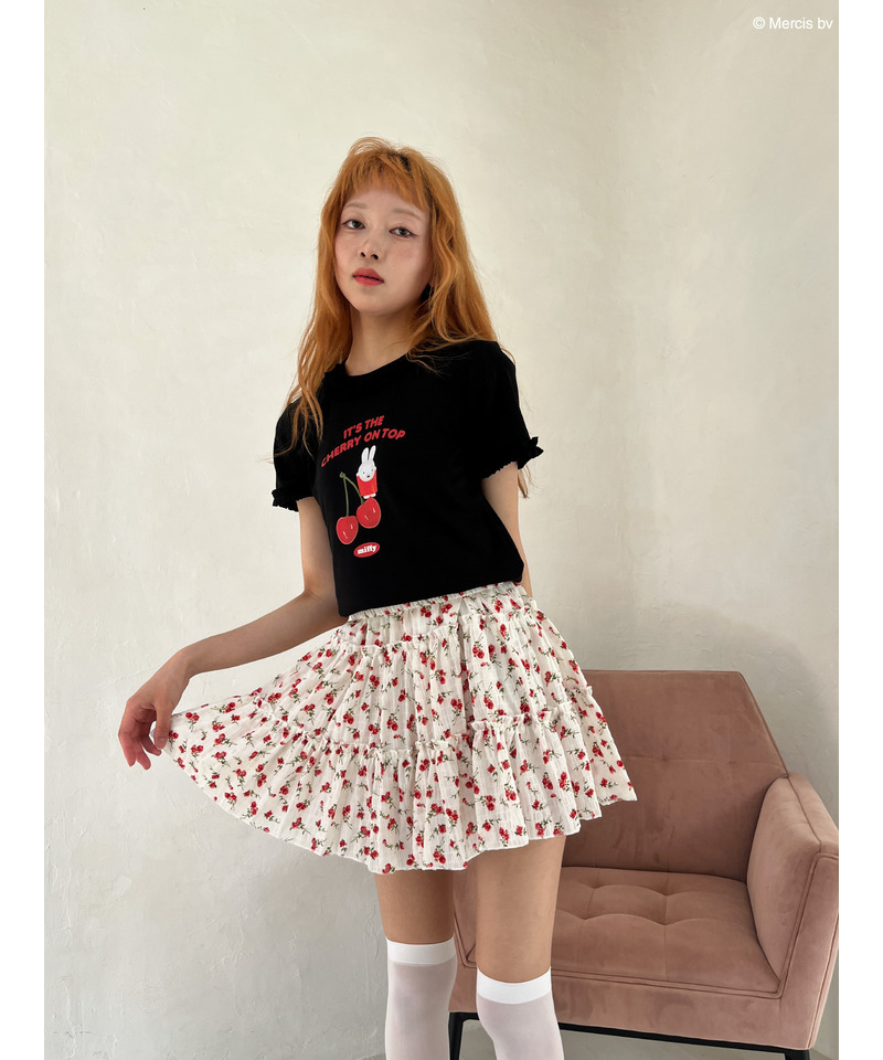 【miffy】Cherry TEE 詳細画像 ブラック 8