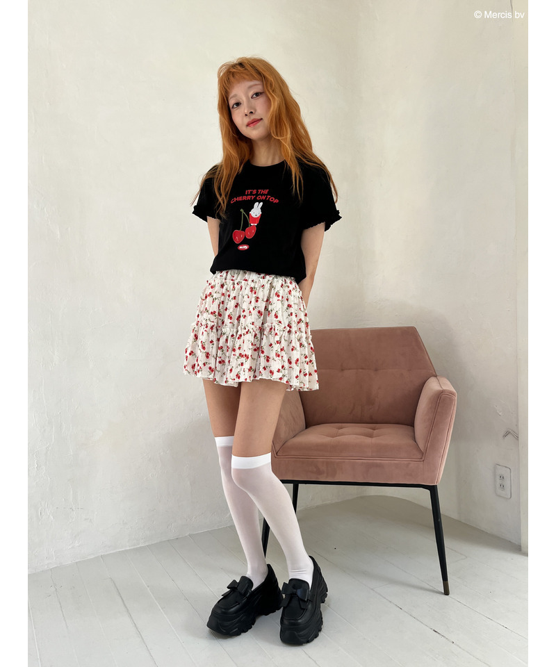 【miffy】Cherry TEE 詳細画像 ブラック 9