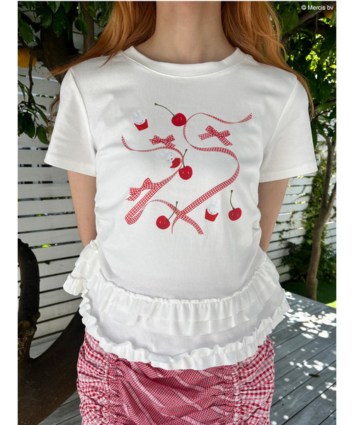 【miffy】Lovely Ribbon TEE 詳細画像
