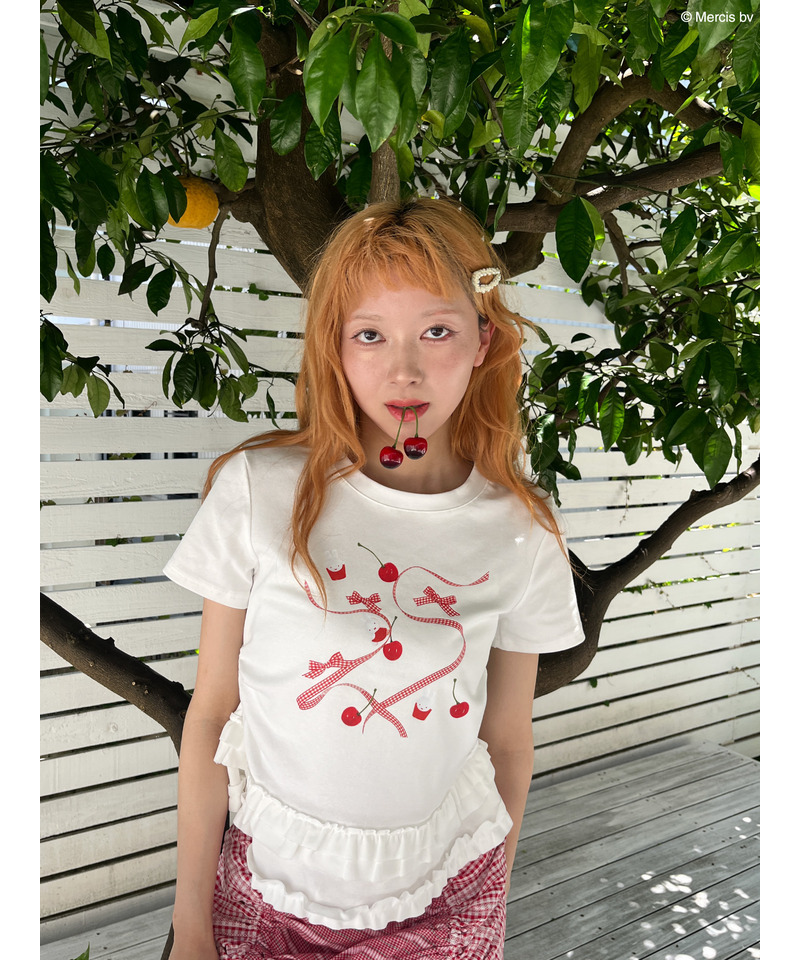 【miffy】Lovely Ribbon TEE 詳細画像 オフホワイト 3