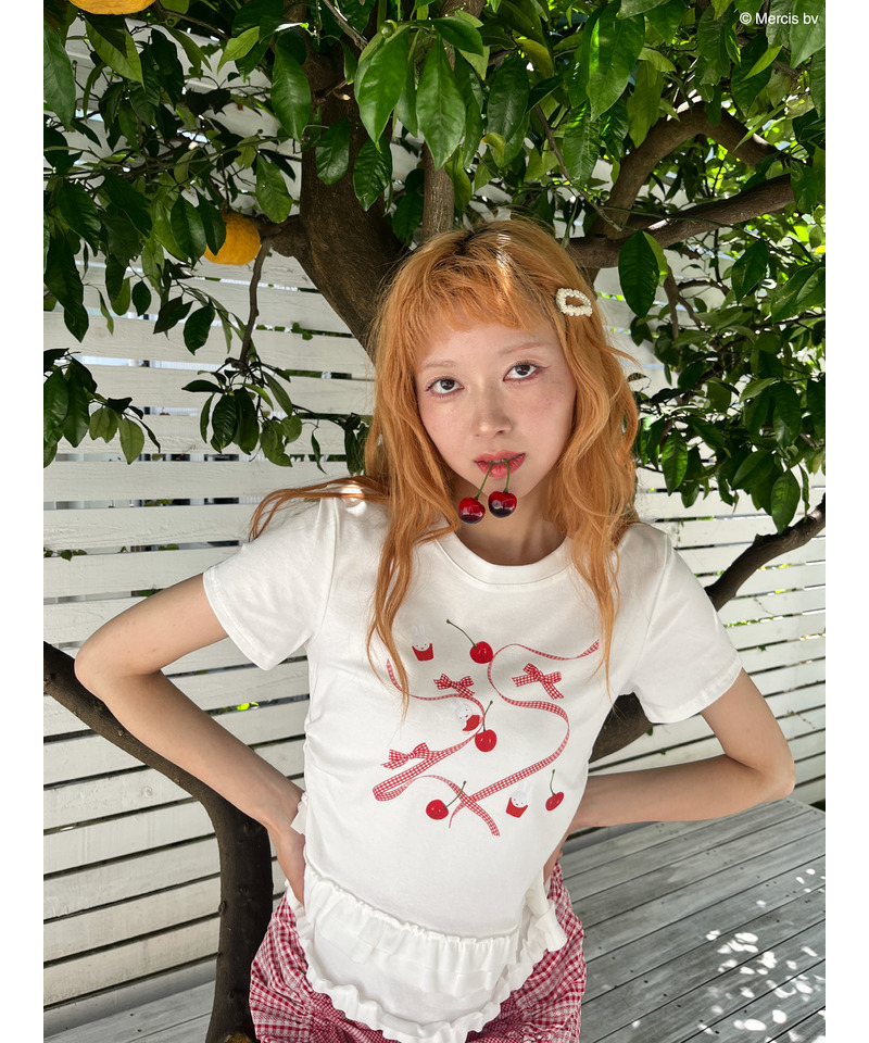 【miffy】Lovely Ribbon TEE 詳細画像 オフホワイト 4