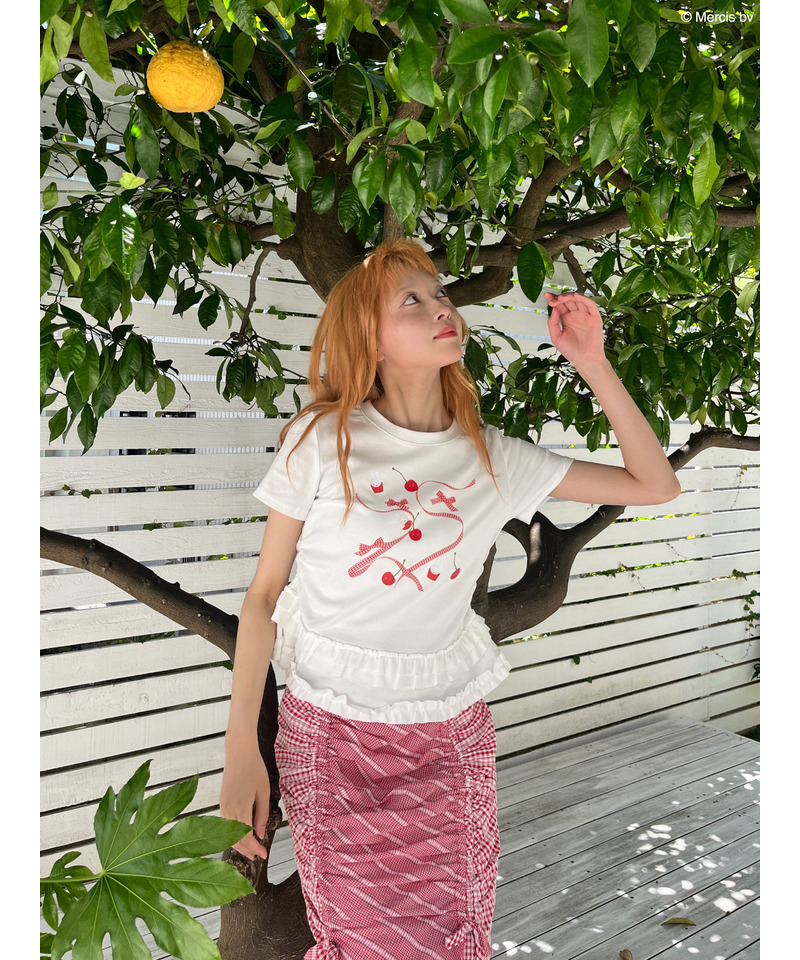 【miffy】Lovely Ribbon TEE 詳細画像 オフホワイト 6