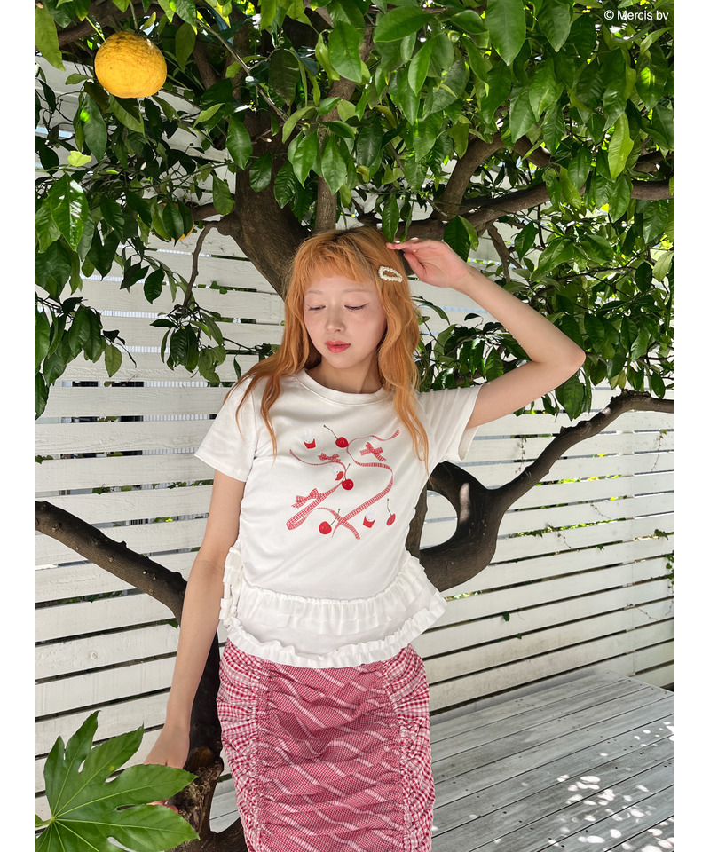 【miffy】Lovely Ribbon TEE 詳細画像 オフホワイト 7