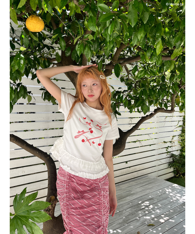 【miffy】Lovely Ribbon TEE 詳細画像 オフホワイト 8