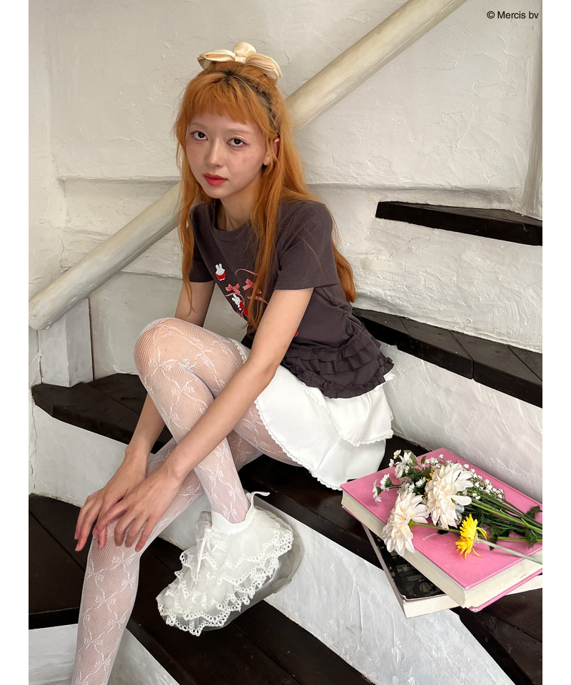 【miffy】Lovely Ribbon TEE 詳細画像 ブラック系 10