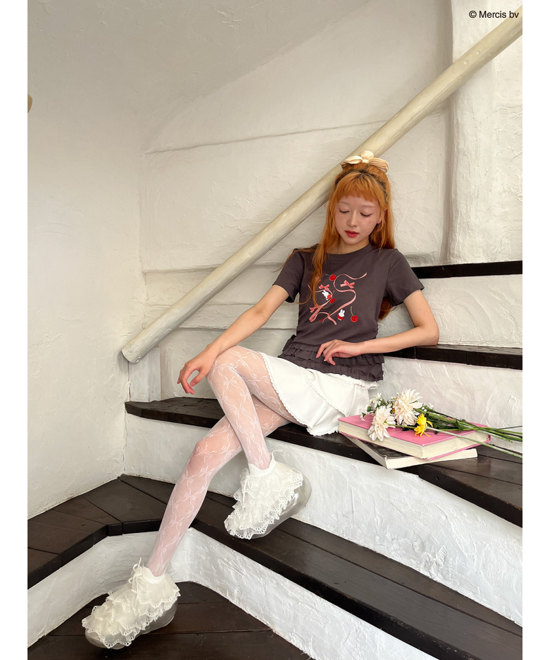 【miffy】Lovely Ribbon TEE 詳細画像 ブラック系 14