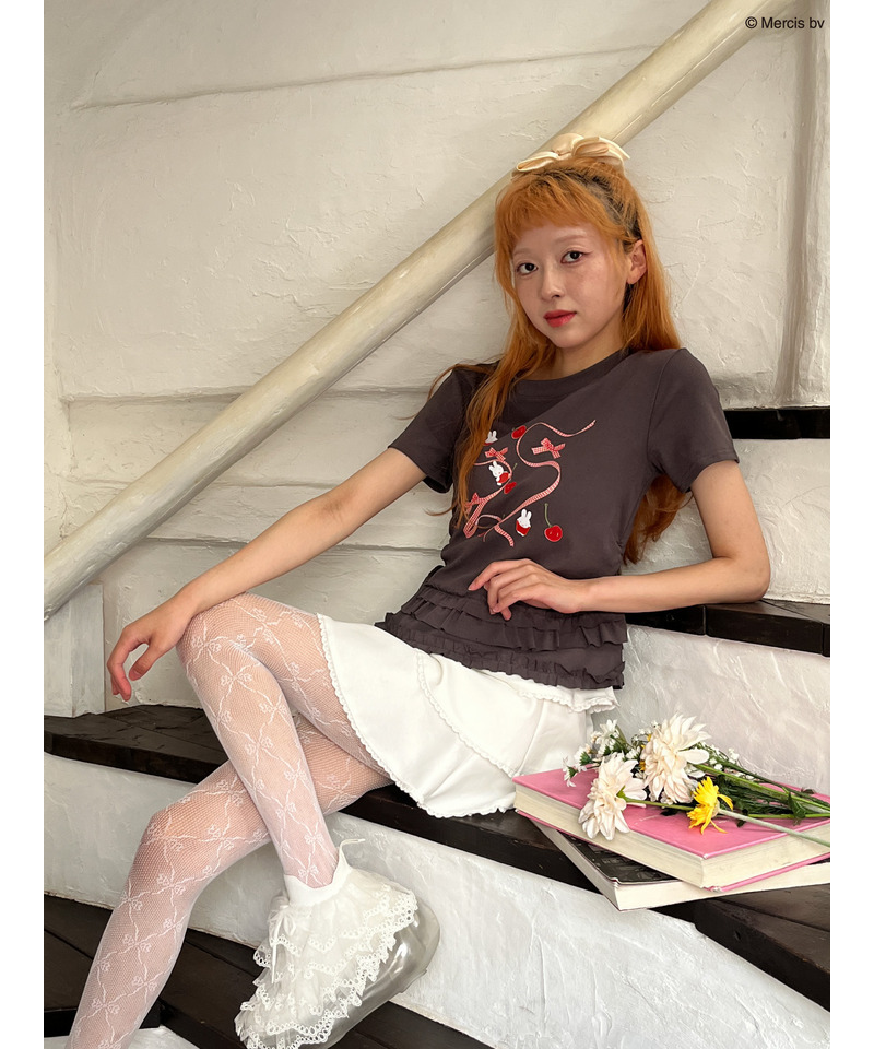 【miffy】Lovely Ribbon TEE 詳細画像 ブラック系 4