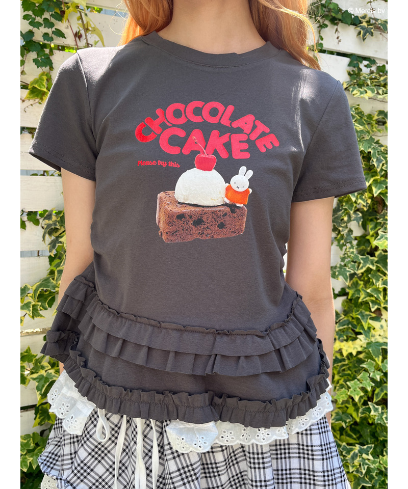 【miffy】Chocolate Cake TEE 詳細画像 ブラック系 1