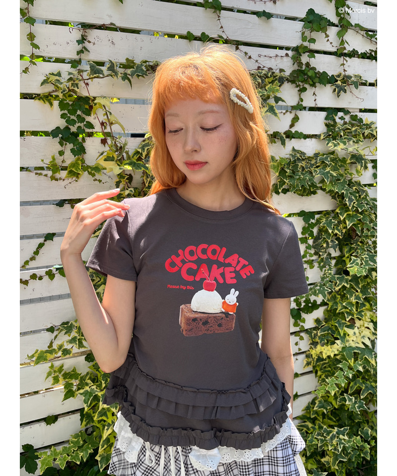 【miffy】Chocolate Cake TEE 詳細画像 ブラック系 2