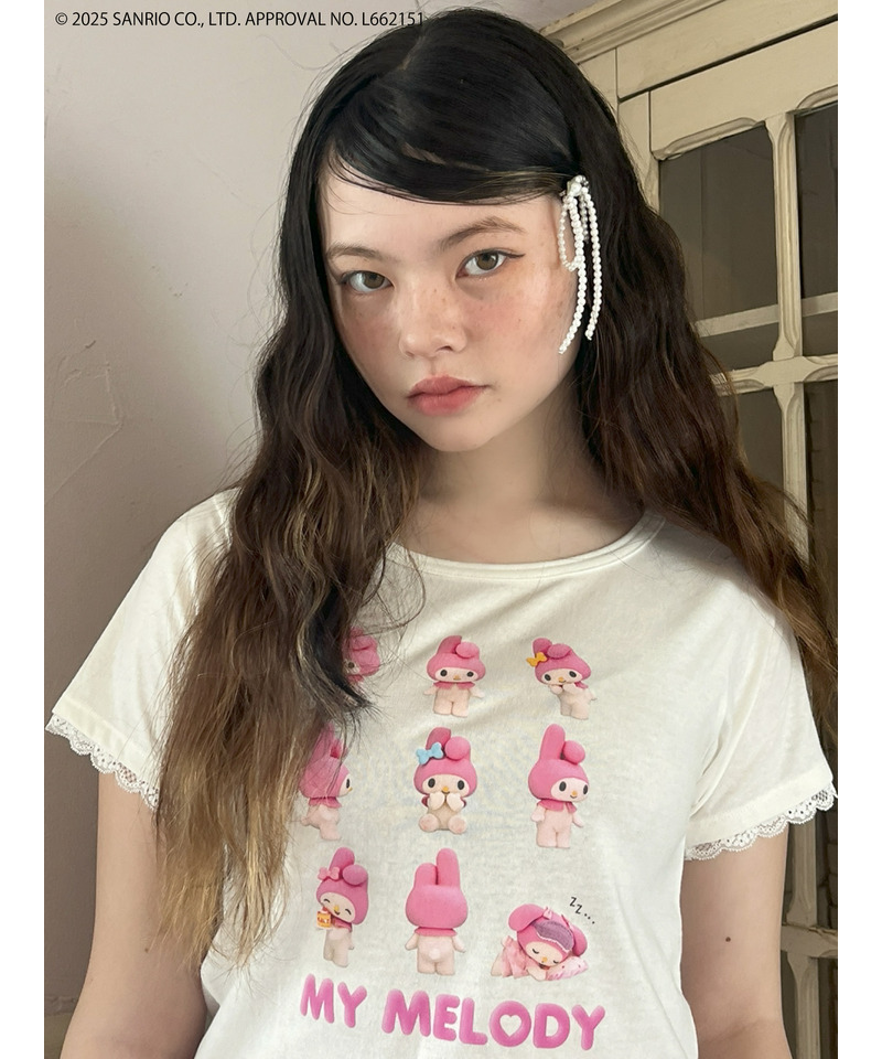 【MY MELODY】 ENCYCLOPEDIA TEE  詳細画像 オフホワイト 10