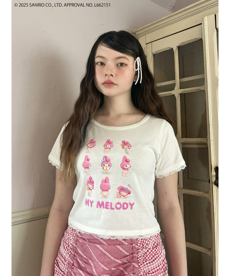 【MY MELODY】 ENCYCLOPEDIA TEE  詳細画像 オフホワイト 2