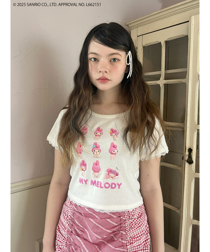 【MY MELODY】 ENCYCLOPEDIA TEE  詳細画像 オフホワイト 3