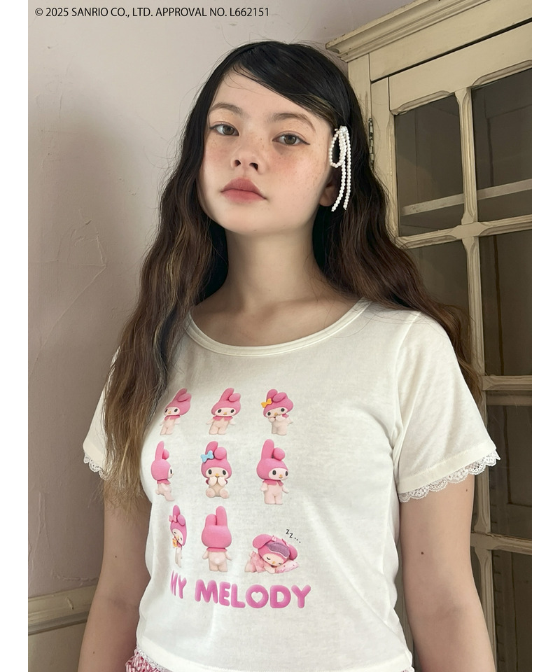 【MY MELODY】 ENCYCLOPEDIA TEE  詳細画像 オフホワイト 4