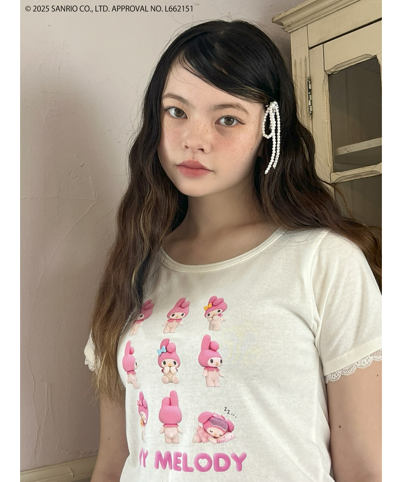 【MY MELODY】 ENCYCLOPEDIA TEE  詳細画像 オフホワイト 5