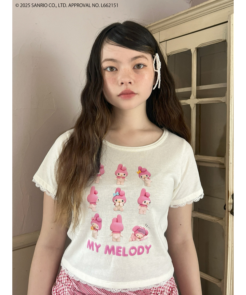 【MY MELODY】 ENCYCLOPEDIA TEE  詳細画像 オフホワイト 6