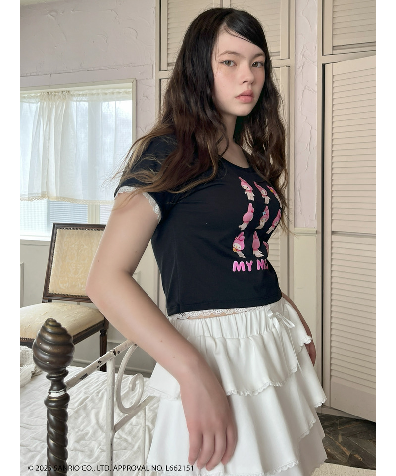 【MY MELODY】 ENCYCLOPEDIA TEE  詳細画像 ブラック 10