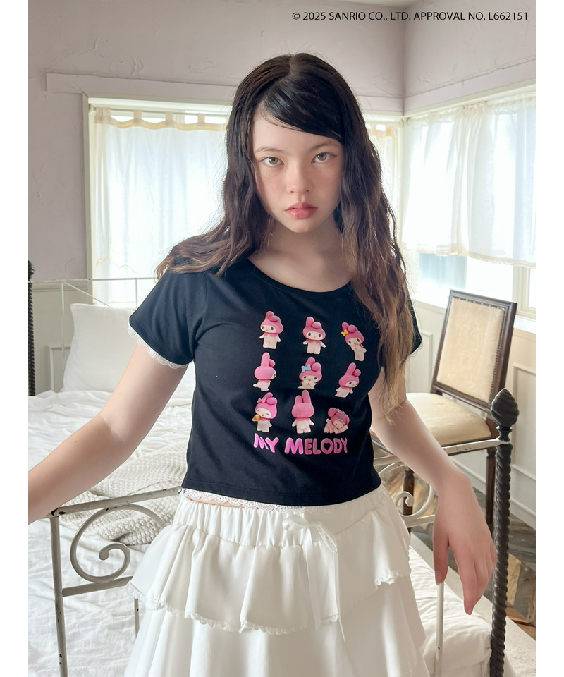 【MY MELODY】 ENCYCLOPEDIA TEE  詳細画像 ブラック 12
