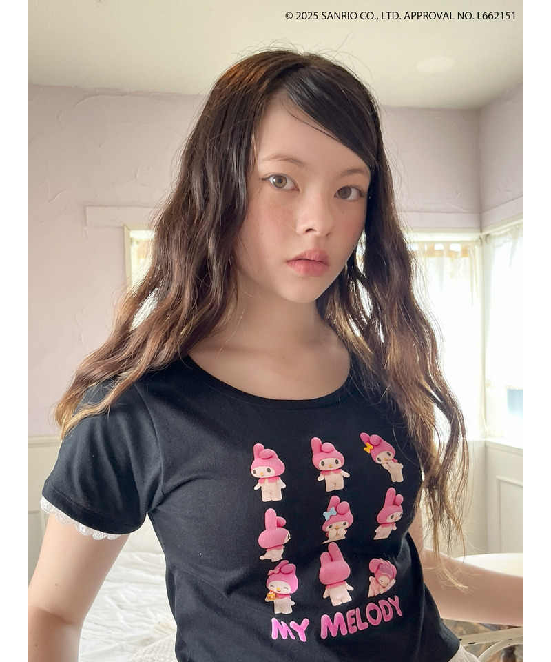 【MY MELODY】 ENCYCLOPEDIA TEE  詳細画像 ブラック 13