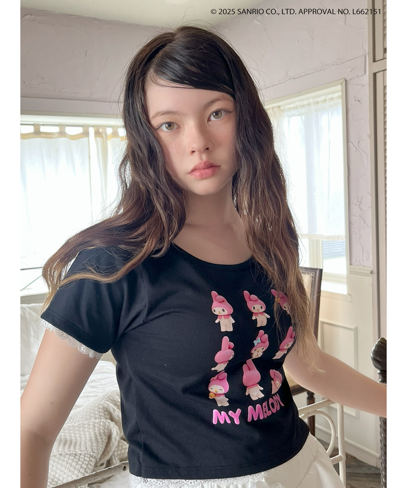 【MY MELODY】 ENCYCLOPEDIA TEE  詳細画像 ブラック 14