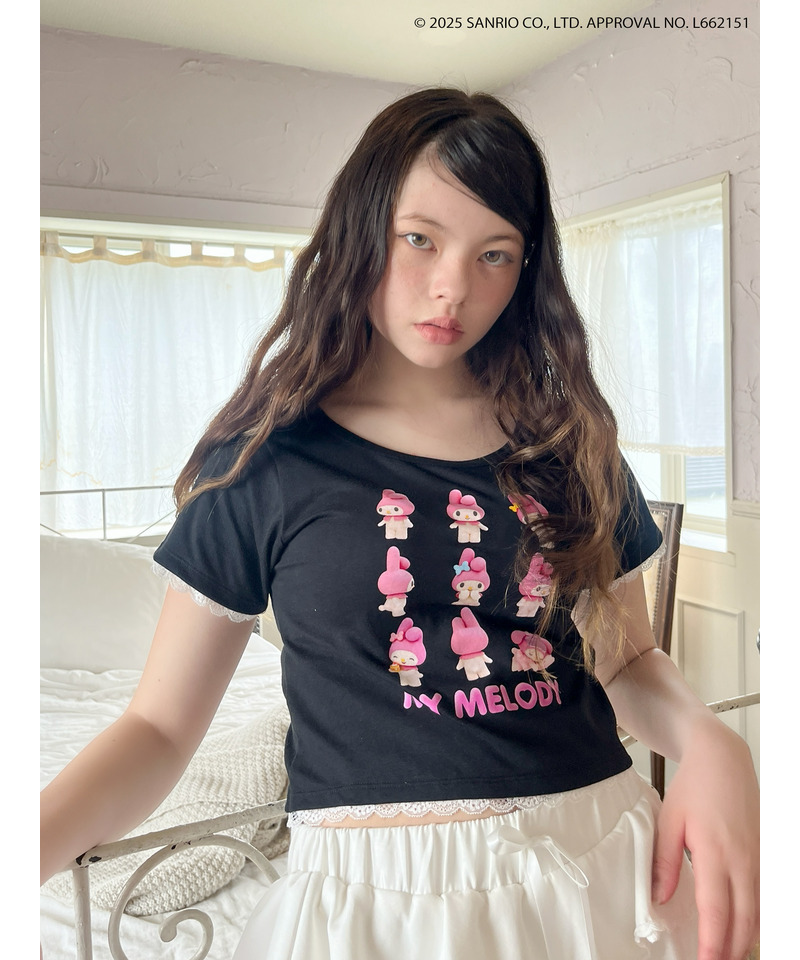【MY MELODY】 ENCYCLOPEDIA TEE  詳細画像 ブラック 15
