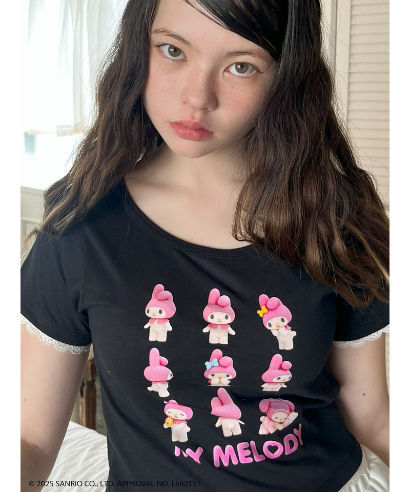 【MY MELODY】 ENCYCLOPEDIA TEE  詳細画像 ブラック 20