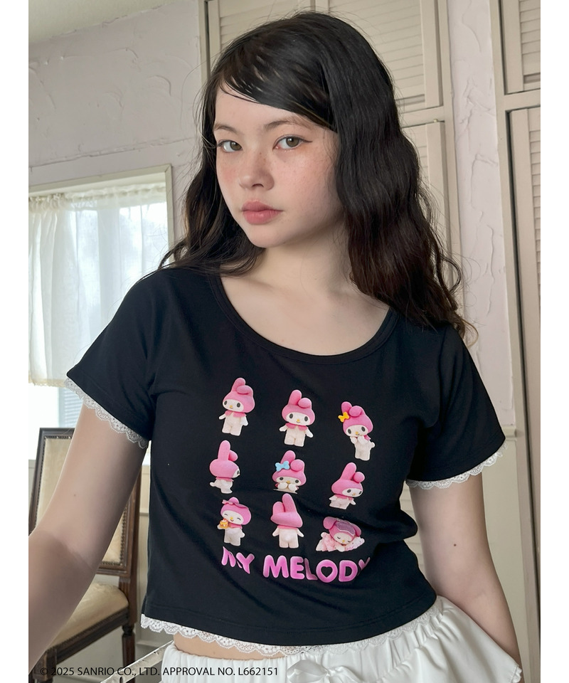 【MY MELODY】 ENCYCLOPEDIA TEE  詳細画像 ブラック 21