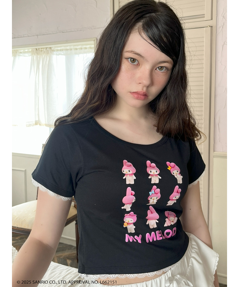 【MY MELODY】 ENCYCLOPEDIA TEE  詳細画像 ブラック 22
