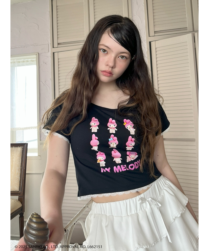 【MY MELODY】 ENCYCLOPEDIA TEE  詳細画像 ブラック 24