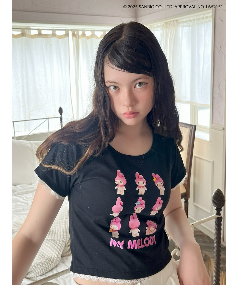 【MY MELODY】 ENCYCLOPEDIA TEE  詳細画像 ブラック 28