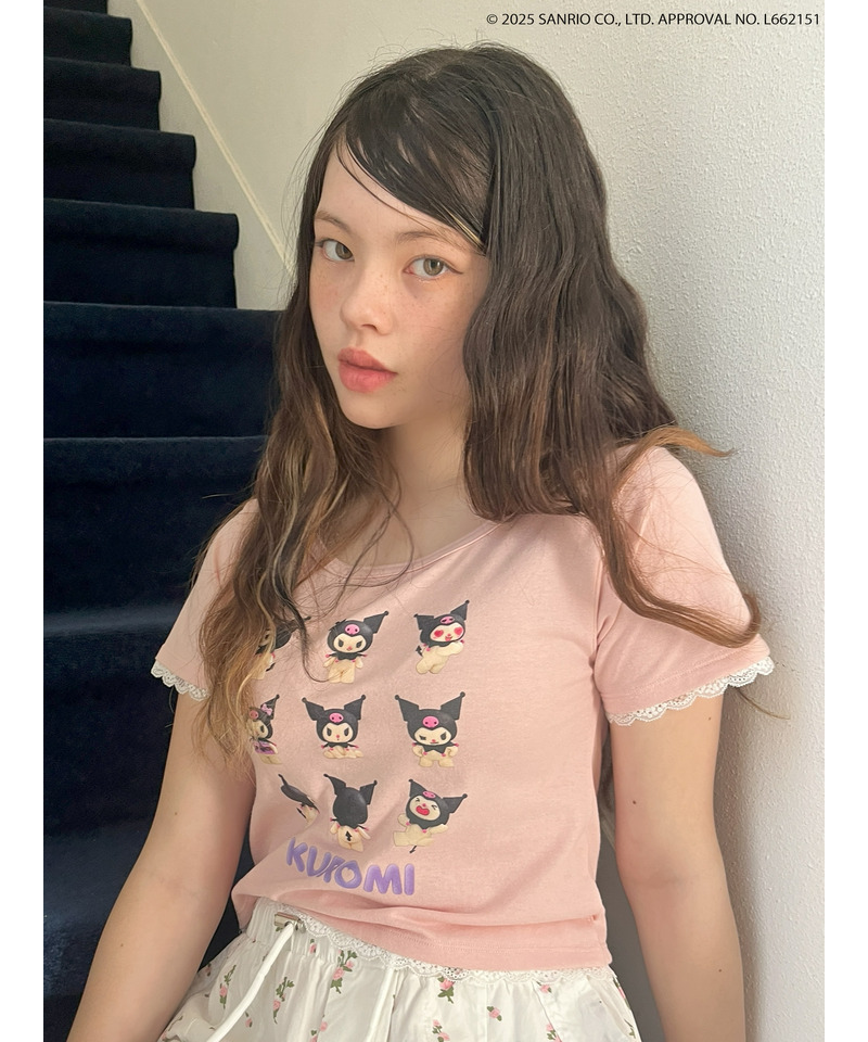 【KUROMI】 ENCYCLOPEDIA TEE  詳細画像 ピンク 5