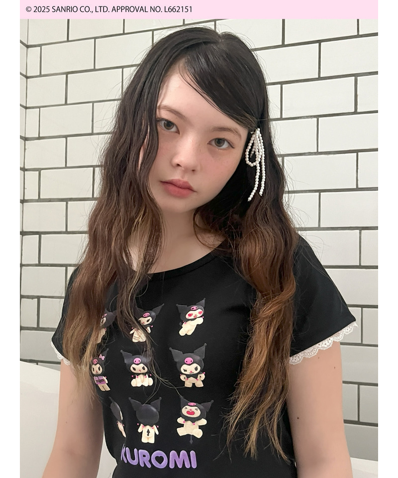 【KUROMI】 ENCYCLOPEDIA TEE  詳細画像 ブラック 2