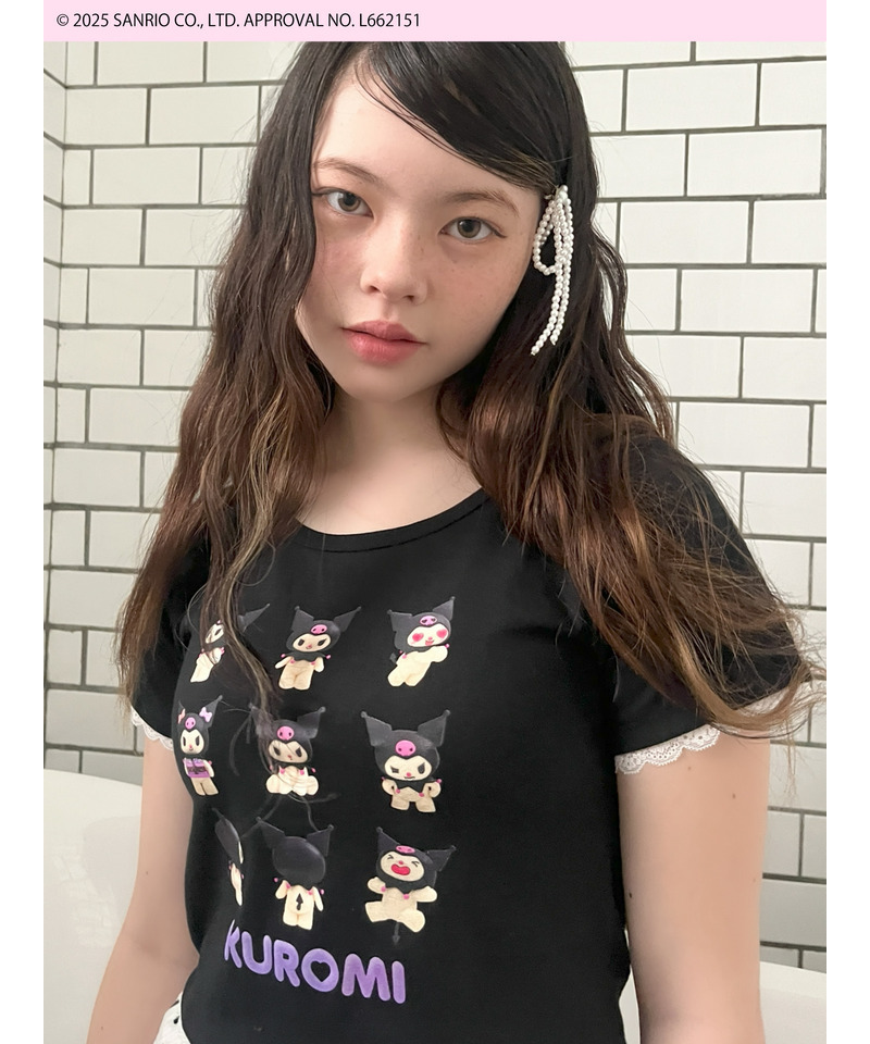 【KUROMI】 ENCYCLOPEDIA TEE  詳細画像 ブラック 4