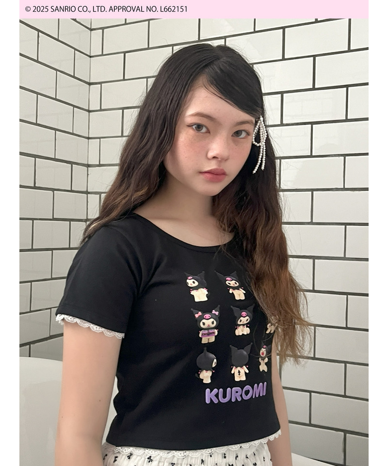 【KUROMI】 ENCYCLOPEDIA TEE  詳細画像 ブラック 5