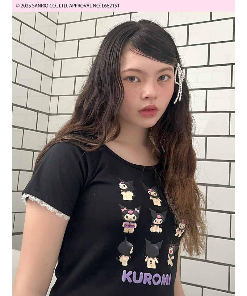 【KUROMI】 ENCYCLOPEDIA TEE  詳細画像 ブラック 6
