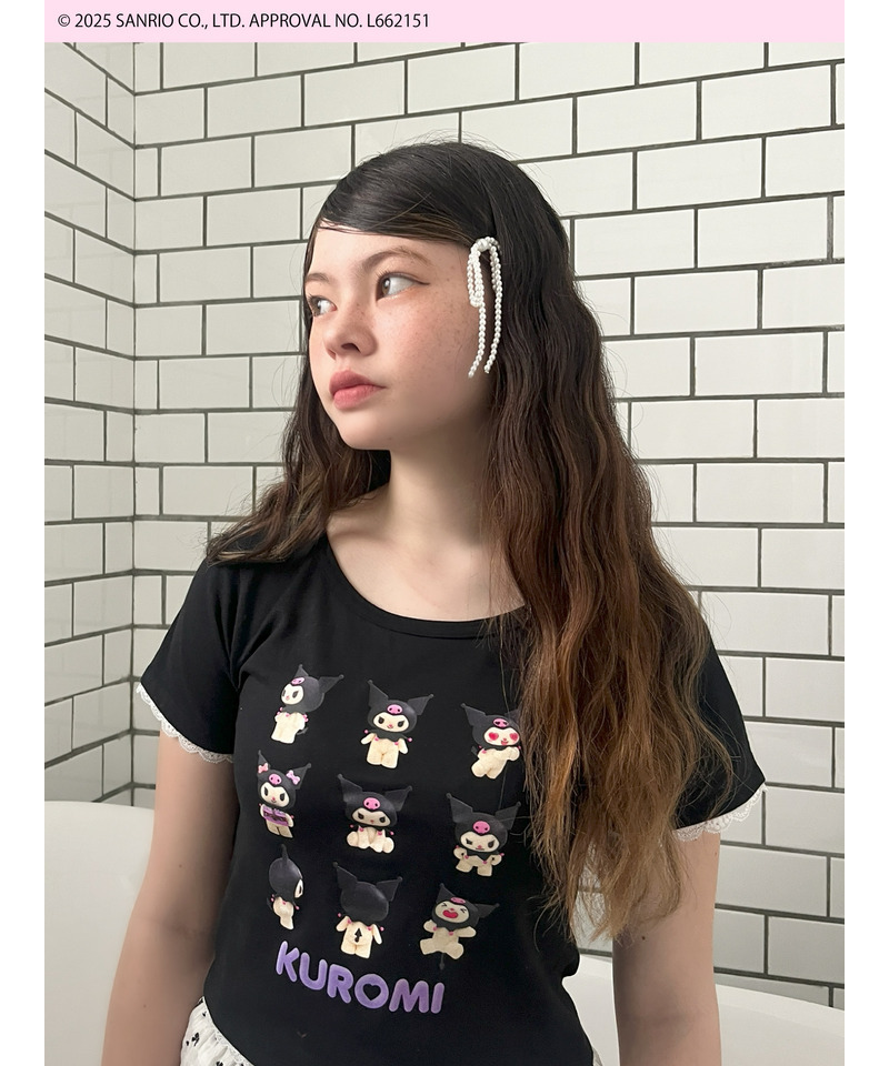 【KUROMI】 ENCYCLOPEDIA TEE  詳細画像 ブラック 7
