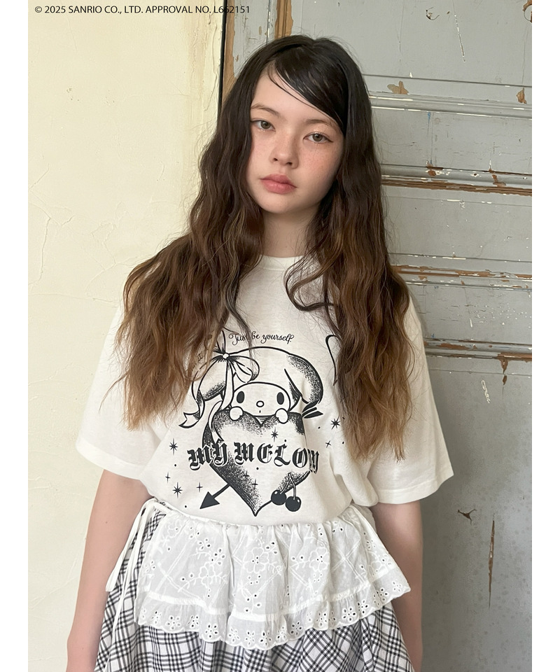 【MY MELODY】GRAPHICAL TEE  詳細画像 オフホワイト 11
