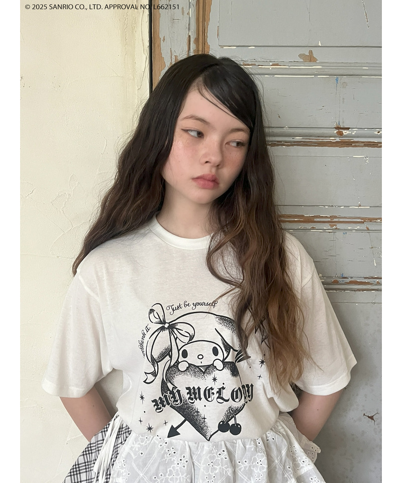【MY MELODY】GRAPHICAL TEE  詳細画像 オフホワイト 13
