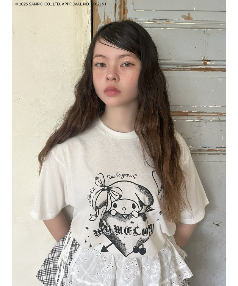 【MY MELODY】GRAPHICAL TEE  詳細画像 オフホワイト 7