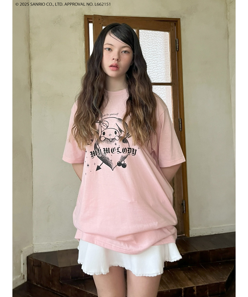 【MY MELODY】GRAPHICAL TEE  詳細画像 ピンク 10