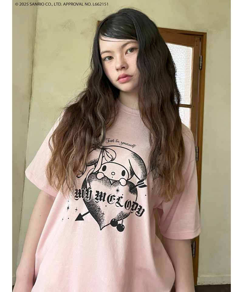 【MY MELODY】GRAPHICAL TEE  詳細画像 ピンク 12