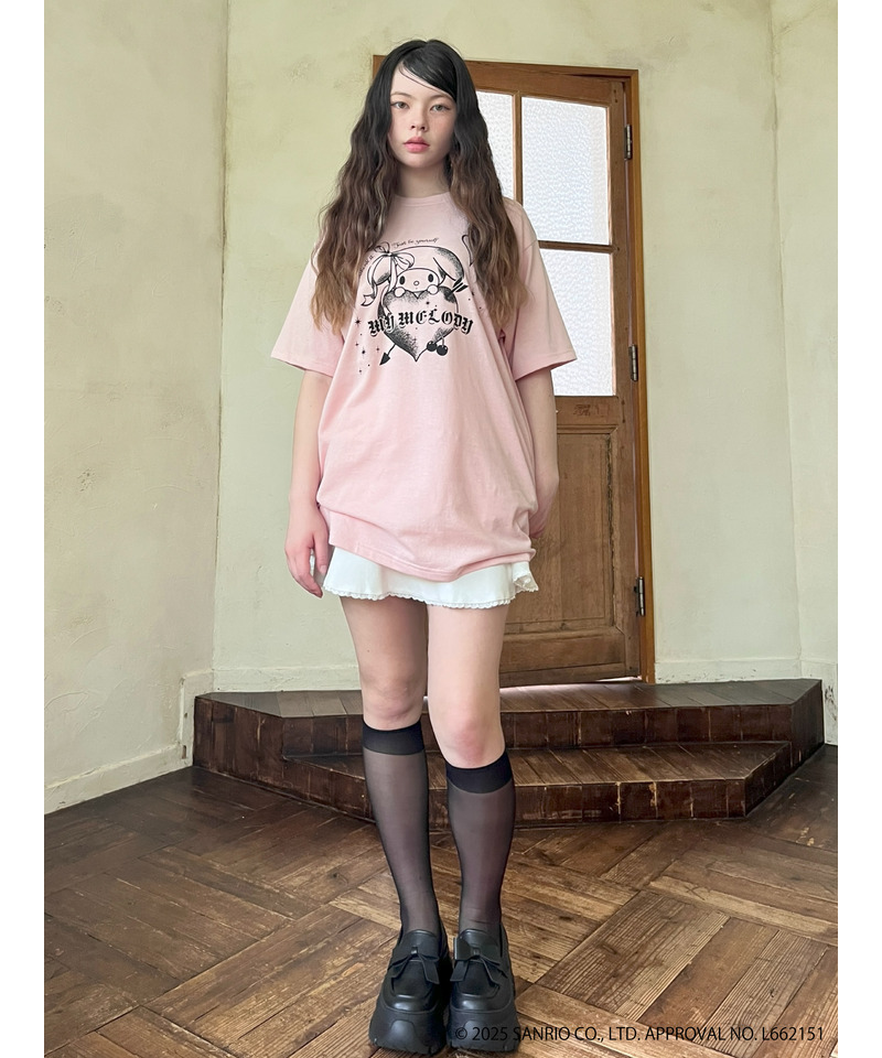 【MY MELODY】GRAPHICAL TEE  詳細画像 ピンク 13