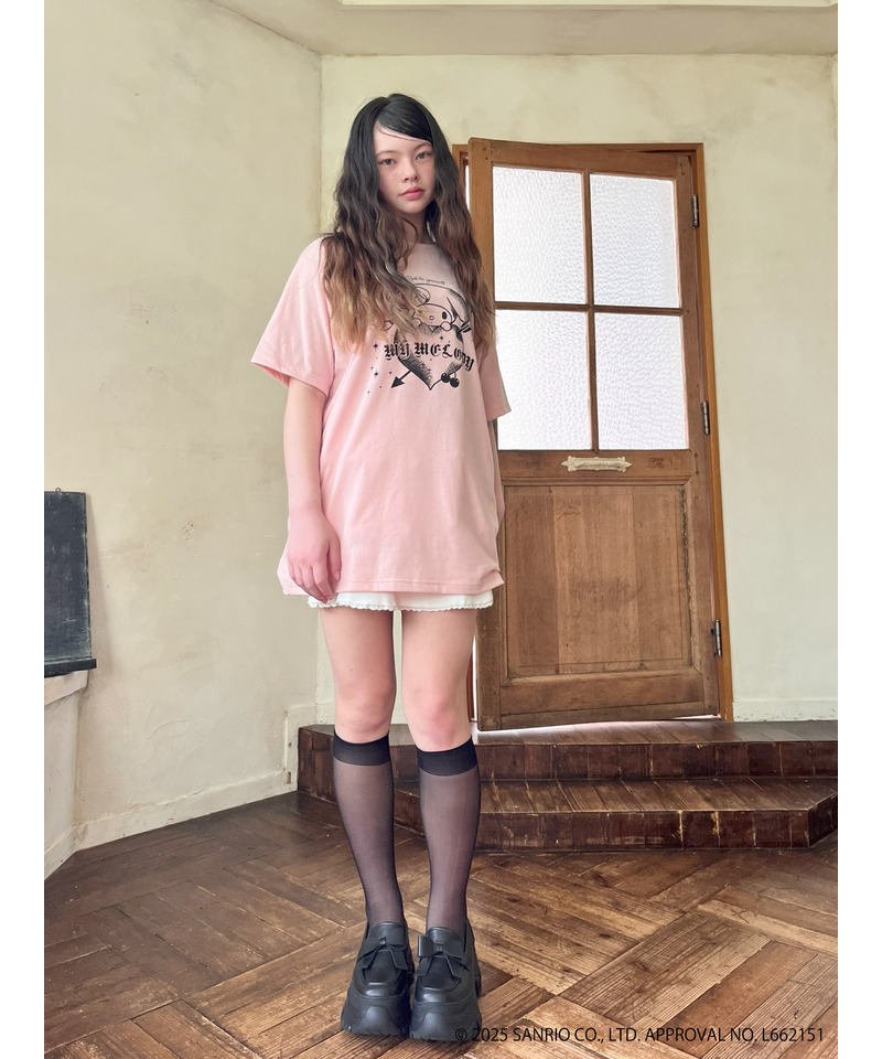 【MY MELODY】GRAPHICAL TEE  詳細画像 ピンク 14