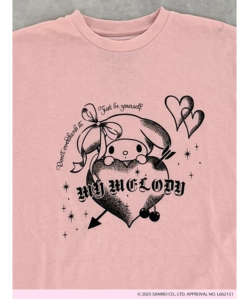 【MY MELODY】GRAPHICAL TEE  詳細画像 ピンク 2