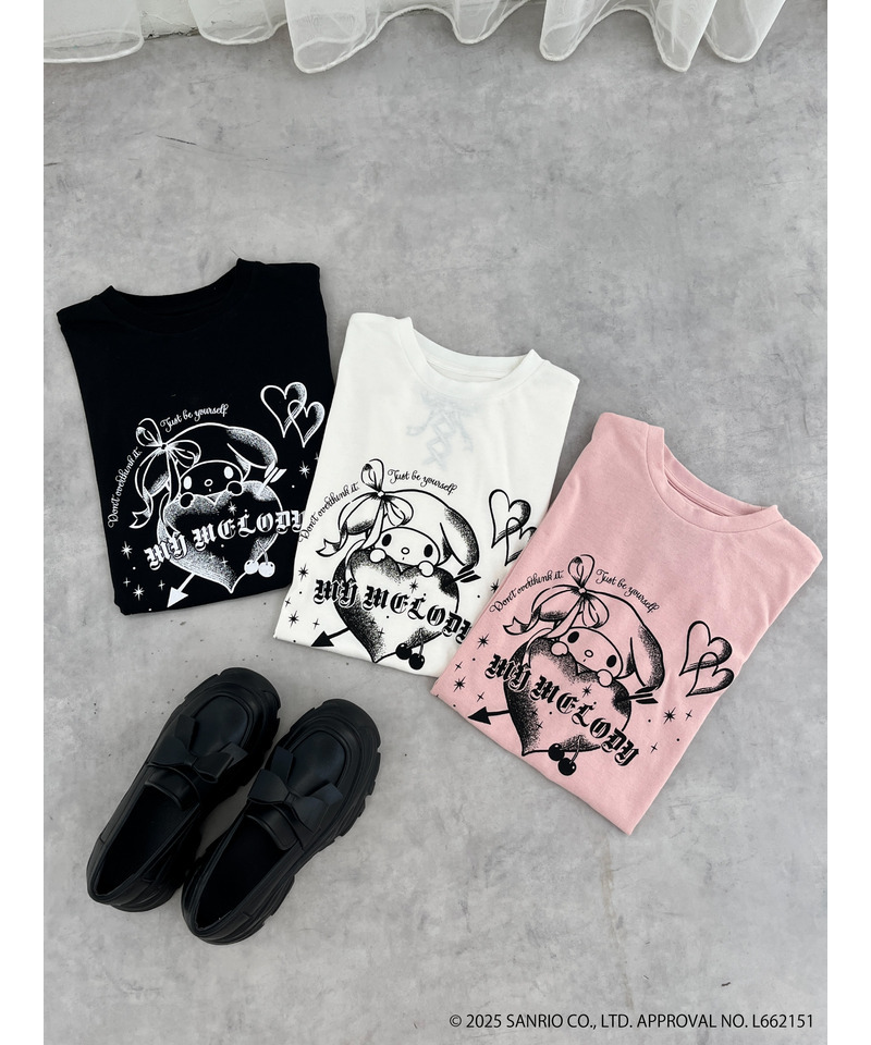 【MY MELODY】GRAPHICAL TEE  詳細画像 ピンク 20