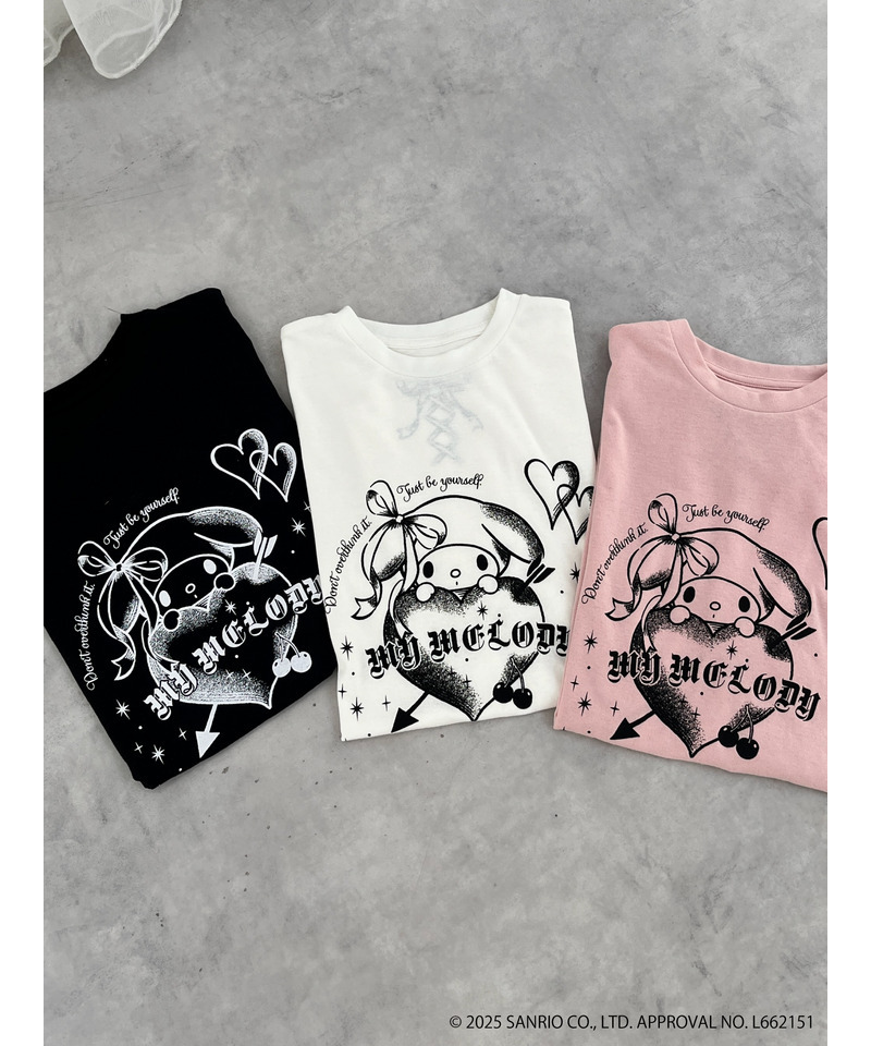 【MY MELODY】GRAPHICAL TEE  詳細画像 ピンク 21